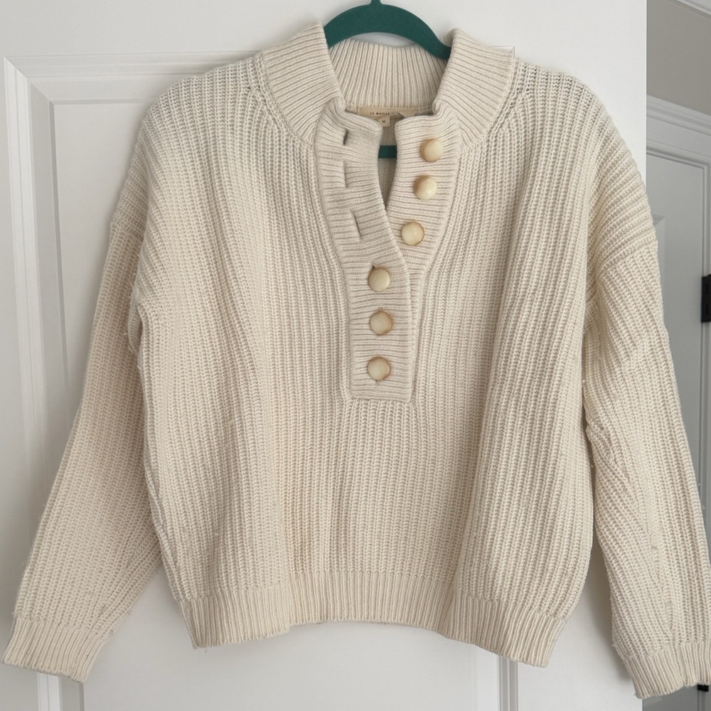 Sezane Lucas Jumper Ecru - Size M